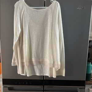 White House Black Market Elegant White Tunic